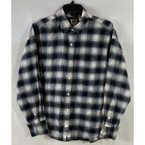 LEVI'S Roomy Plaid Sz Small Button Up Soft Flannel Long Sleeve Shirt NEW NWT